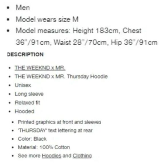 The Weeknd X MR. Collab 10th anniversary Thursday Hoodie & Hat! - Picture 12 of 16